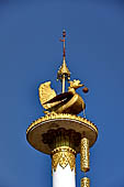 Kakku Pagoda complex. Detail of the mythical Hintha bird, symbol of purity. Shan State in Myanmar (Burma).